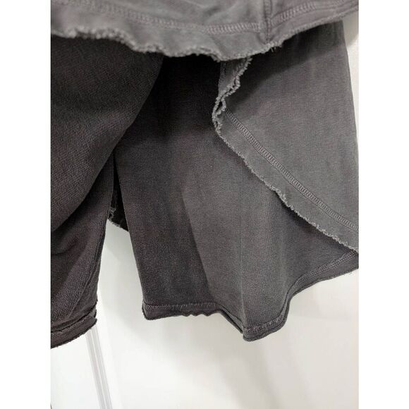 Free People Kiss Me Sweatshirt women's small gray‎ off shoulder festival - Picture 7 of 10